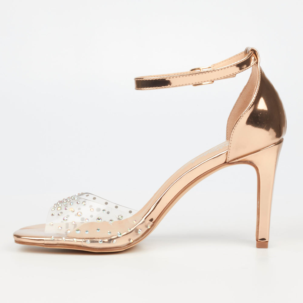 Rose gold shoes hot sale mid heel