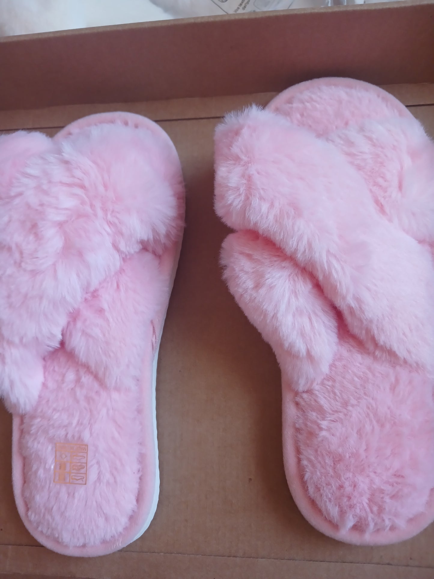 Bridesmaids Fluffy Slippers Baby Pink