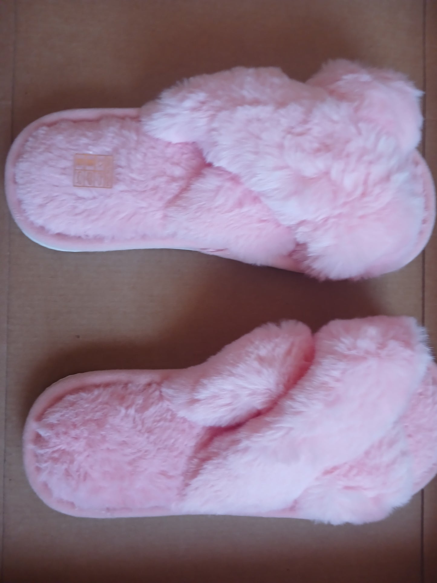 Bridesmaids Fluffy Slippers Baby Pink