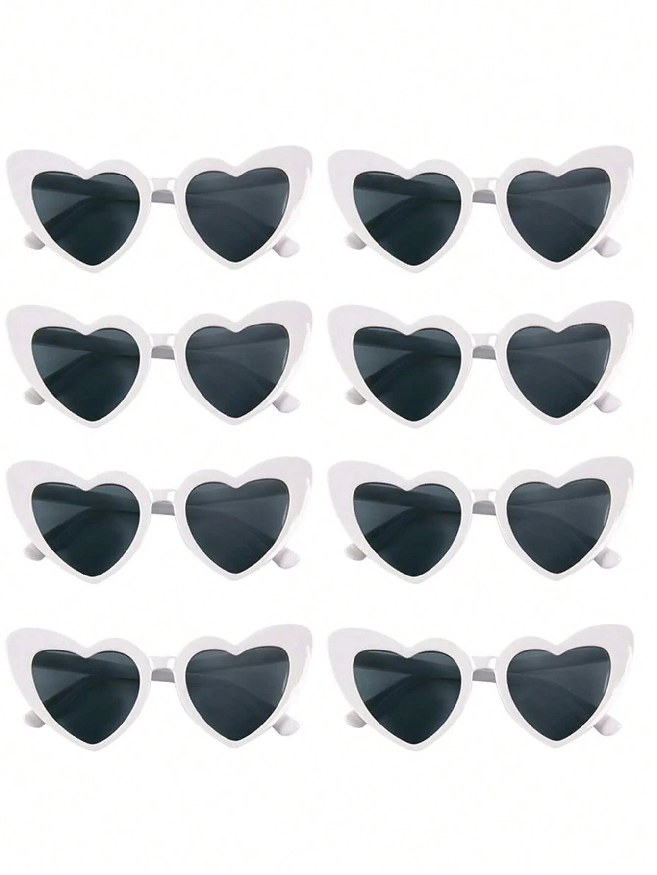 4 pairs Heart Shaped Glasses For Wedding Team