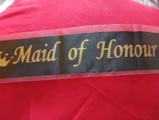 Maid of Honor Graphic Sash