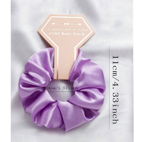 Single Satin Hair Scrunchie