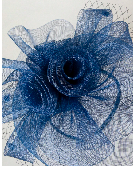 Wedding Fascinator Navy