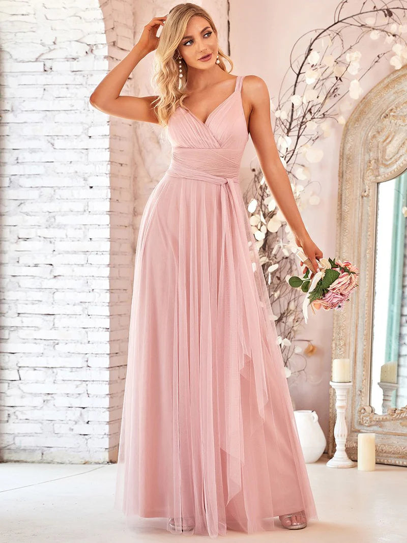 Tulle Bridesmaid Dresses Blush Pink