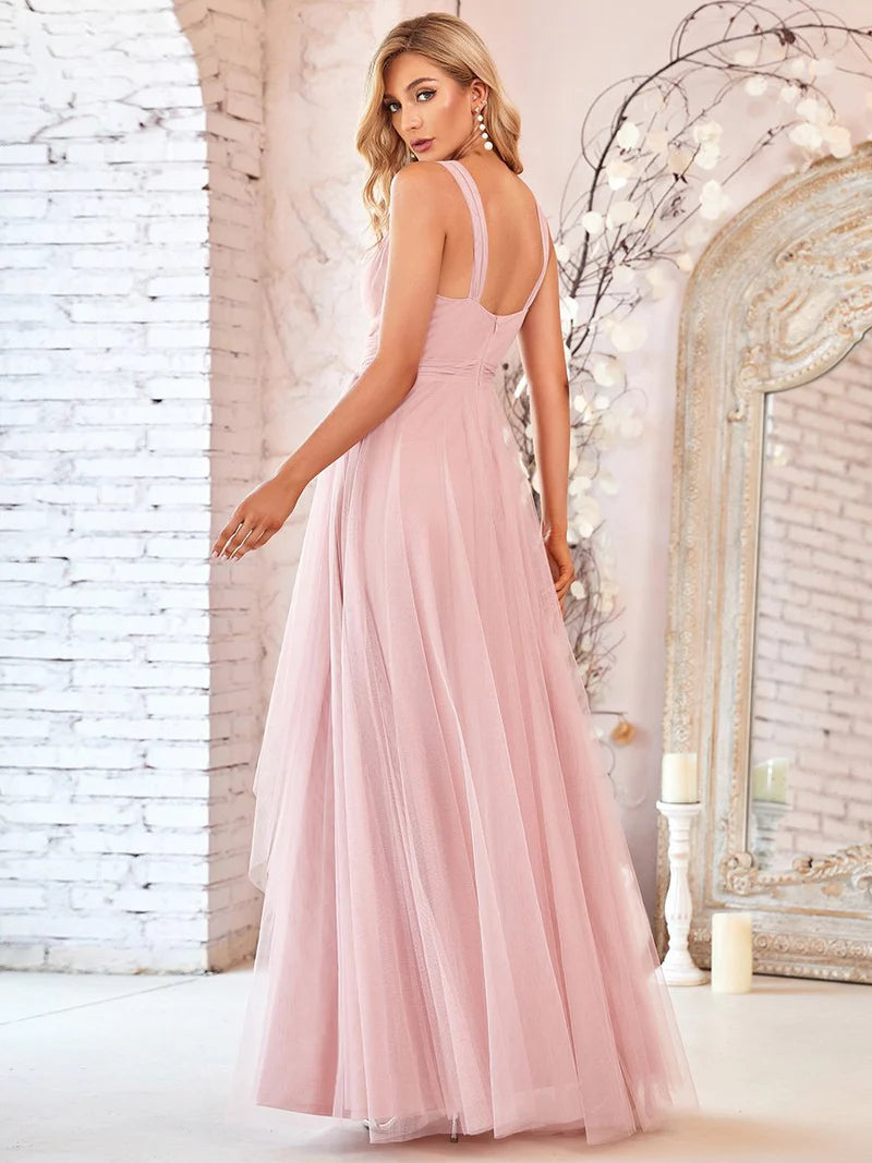 Tulle Bridesmaid Dresses Blush Pink