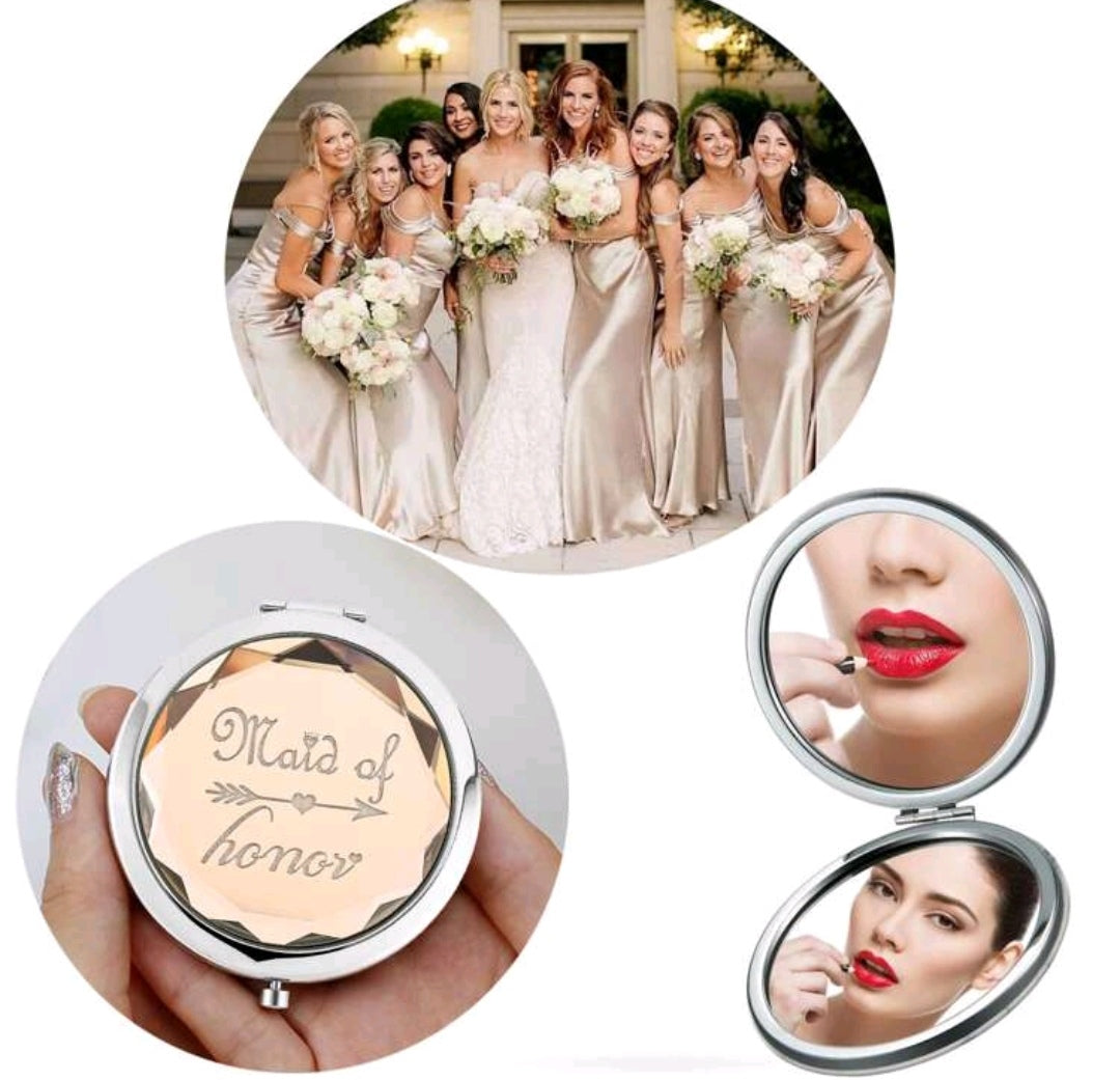 1pc Maid of Honor Makeup Mirror