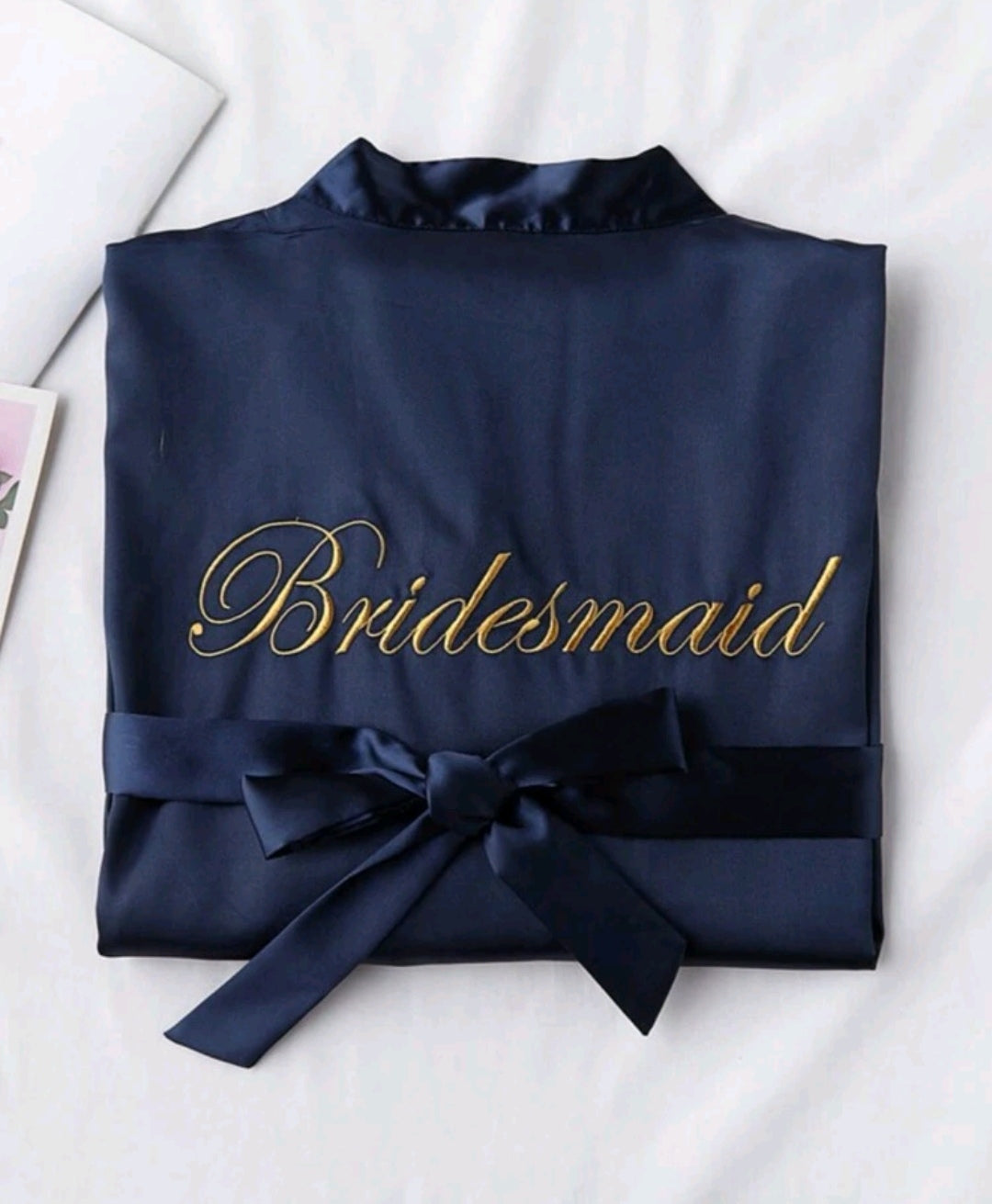 Bridesmaids Robe Navy