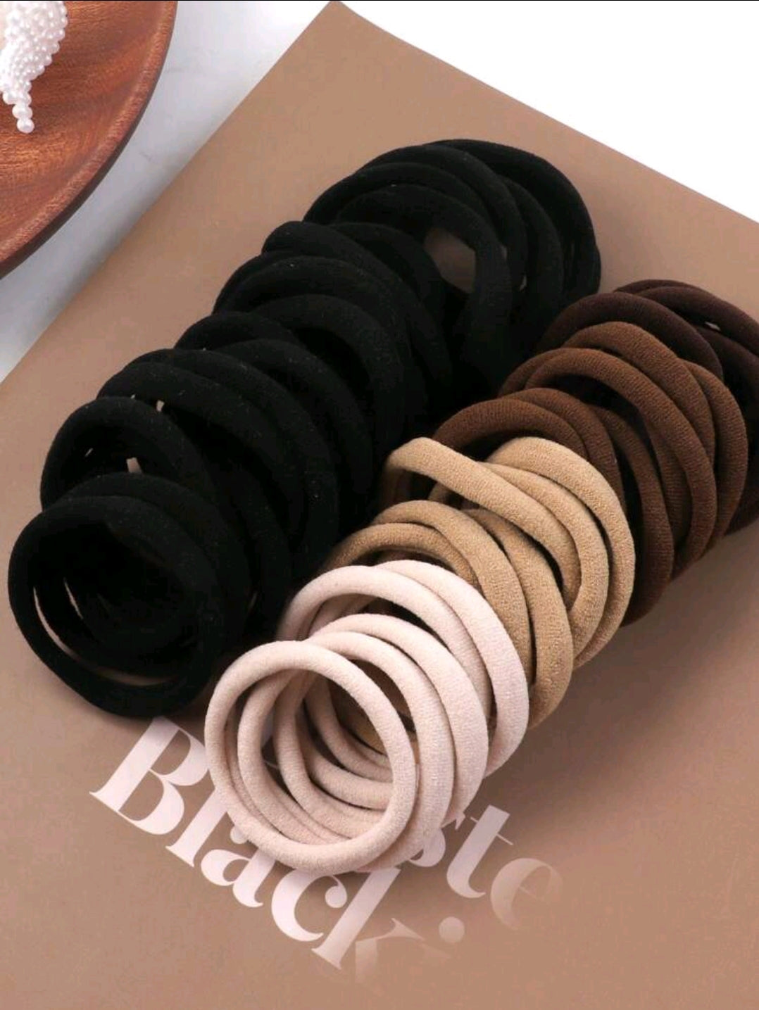 50pcs Basic Hair Ties