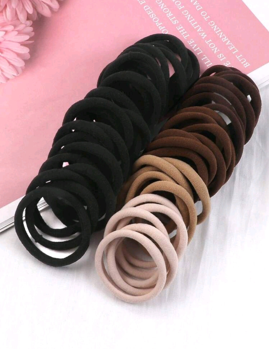 50pcs Basic Hair Ties