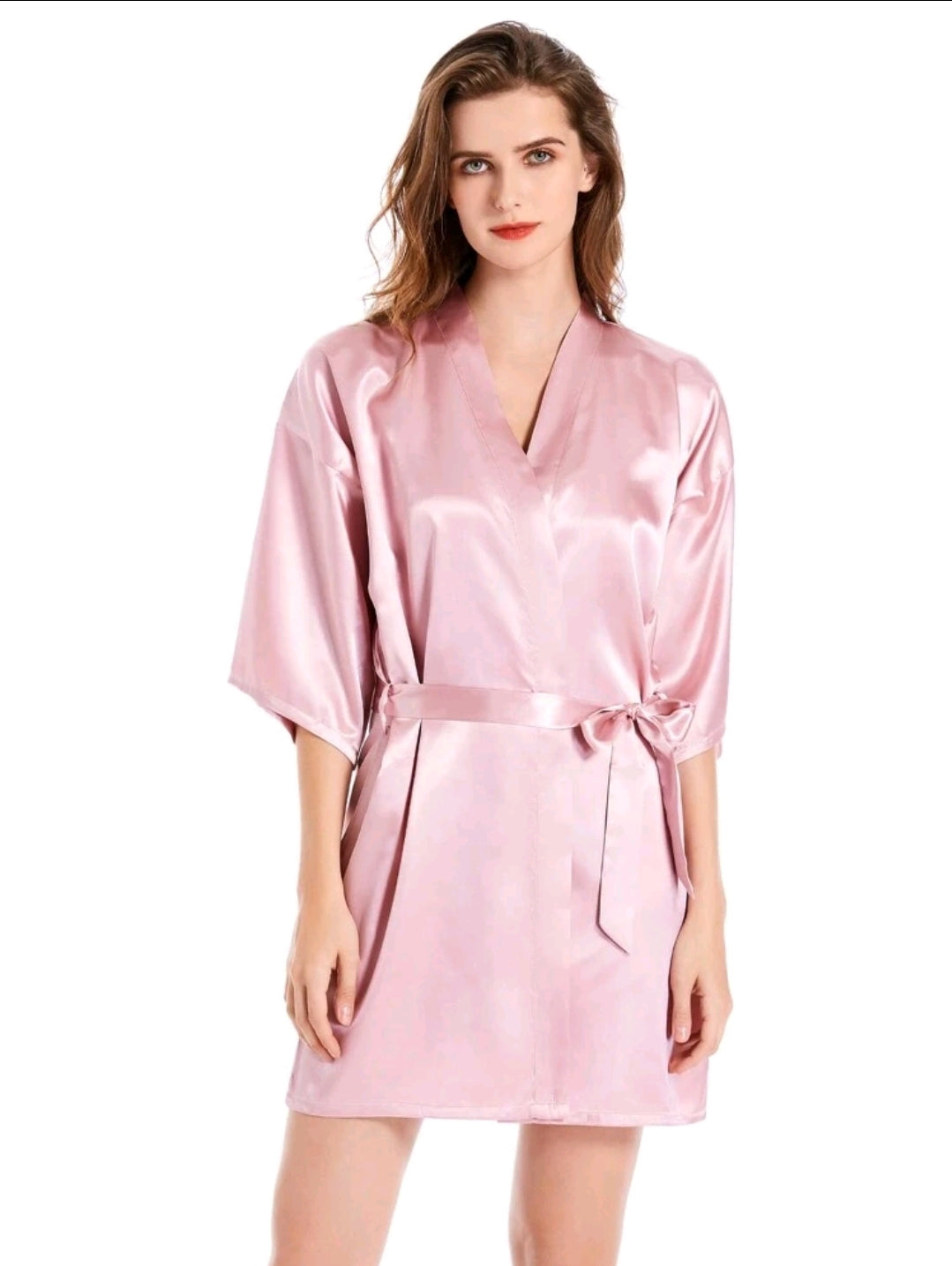 Maid of Honor Letter Printed Belted Sleepwear Robe