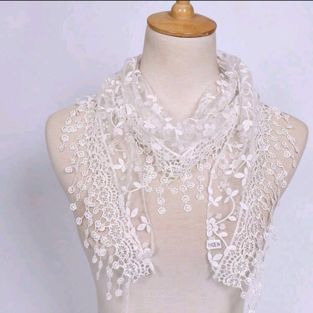 Floral Lace Wedding Shawl