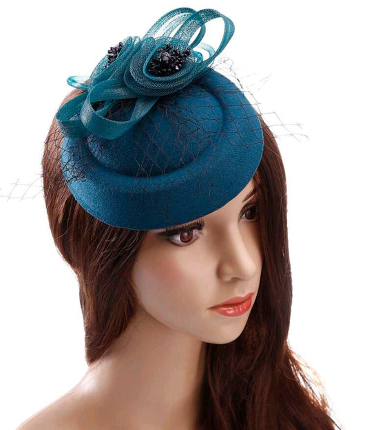 Boho Flower Mesh Fascinator