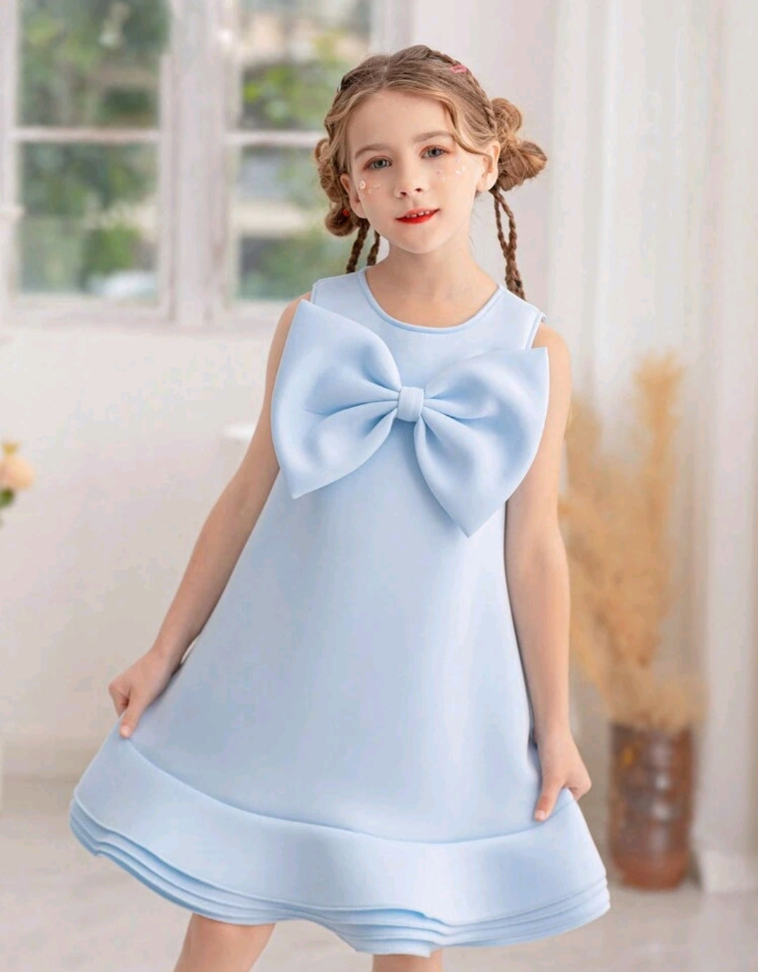 Bowknot Sleeveless Formal Princess Dress