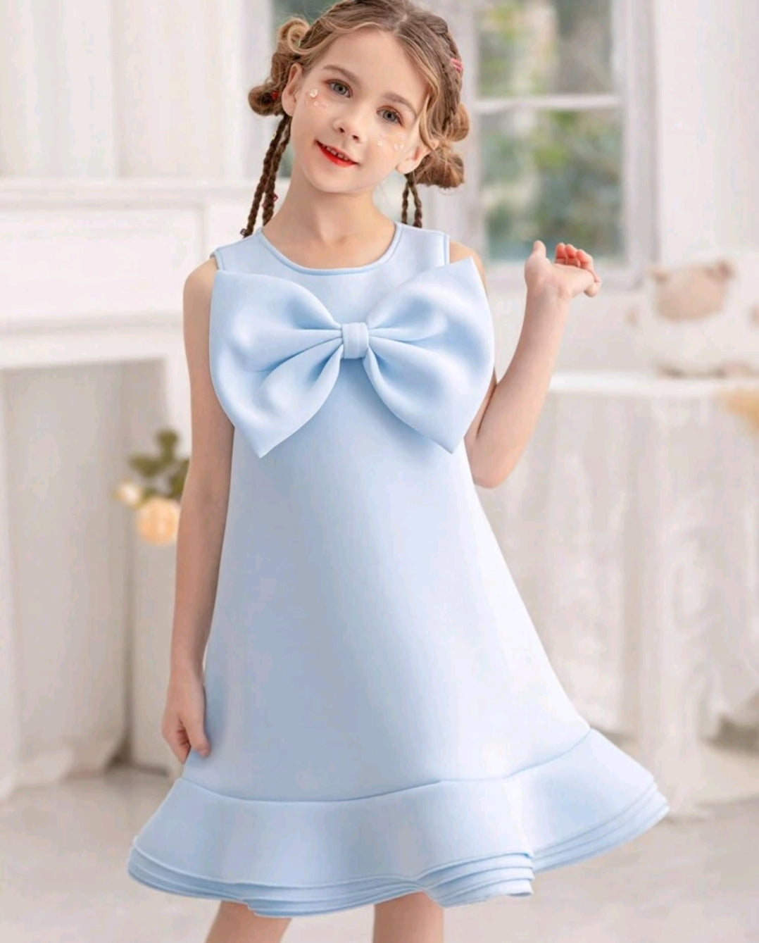 Bowknot Sleeveless Formal Princess Dress