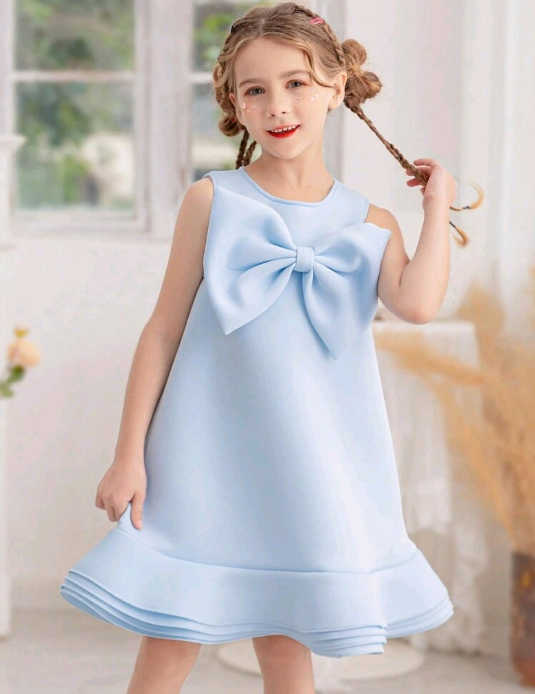 Bowknot Sleeveless Formal Princess Dress