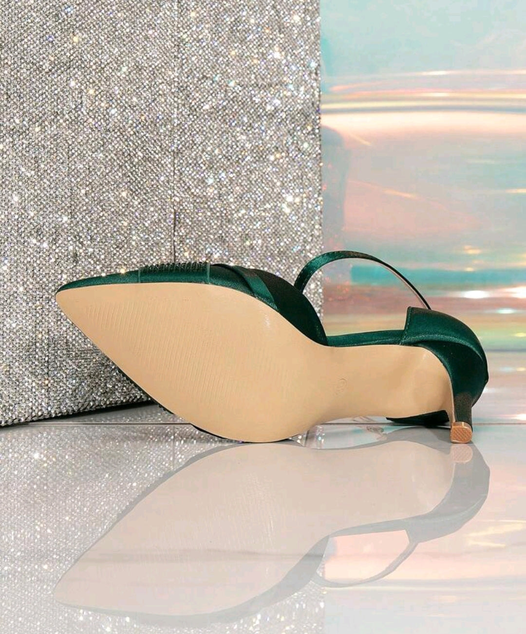 Elegant Green High Heel Shoes