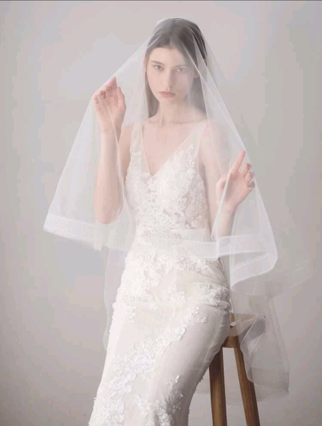 Minimalist Bridal Veil for wedding