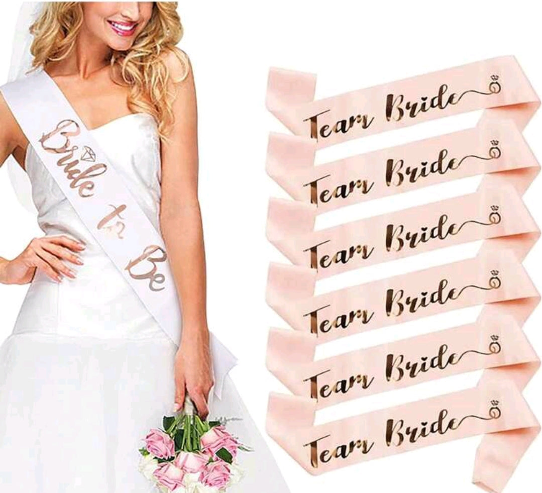 7pcs Hen Party Sash Set: