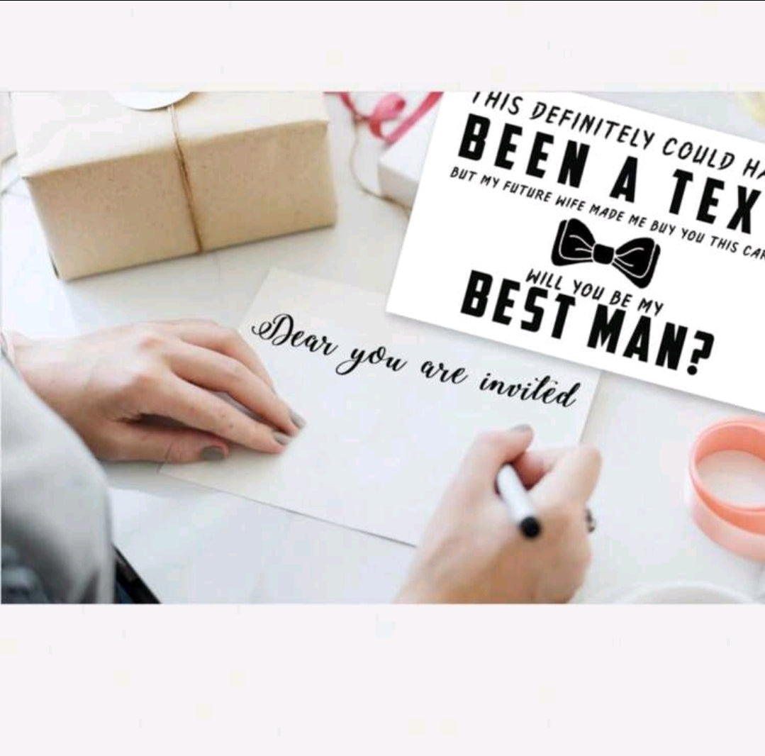 Will You Be My Best Man Card