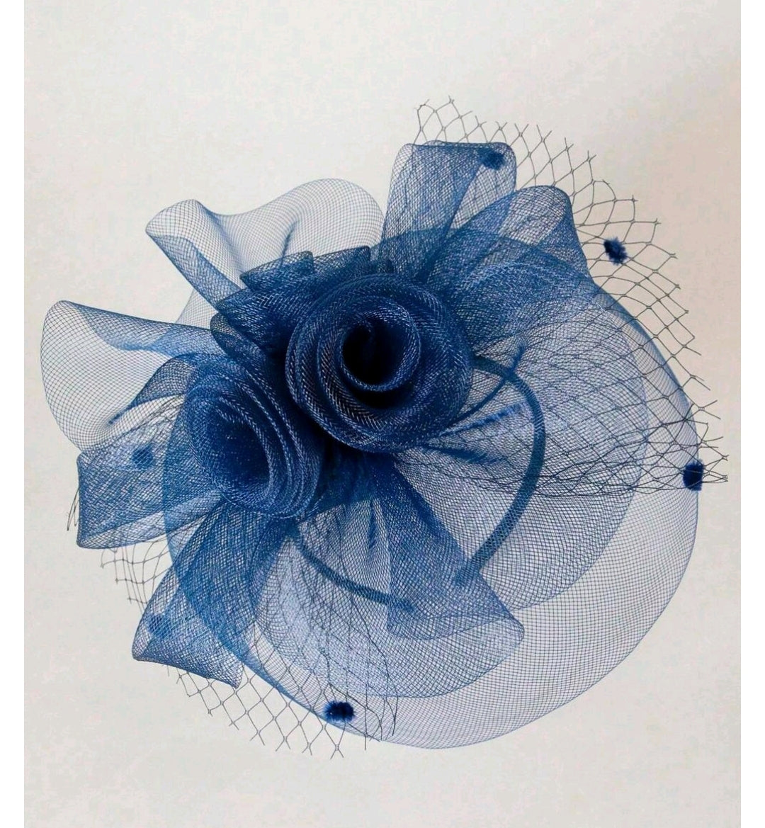 Wedding Fascinator Navy