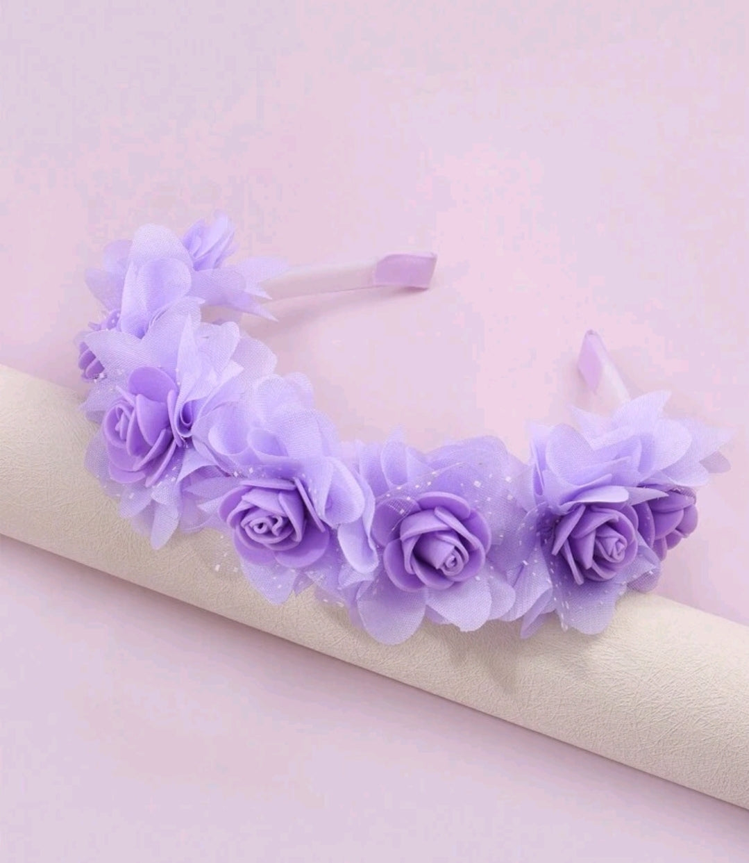 Girls' Purple Flower Girl Headband