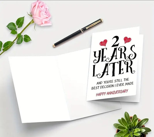 2 Year Anniversary Greeting Card