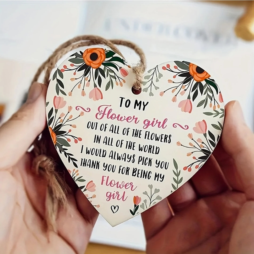 Flower Girl Appreciation Plaque