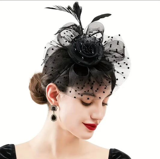 Black Feather Fascinator