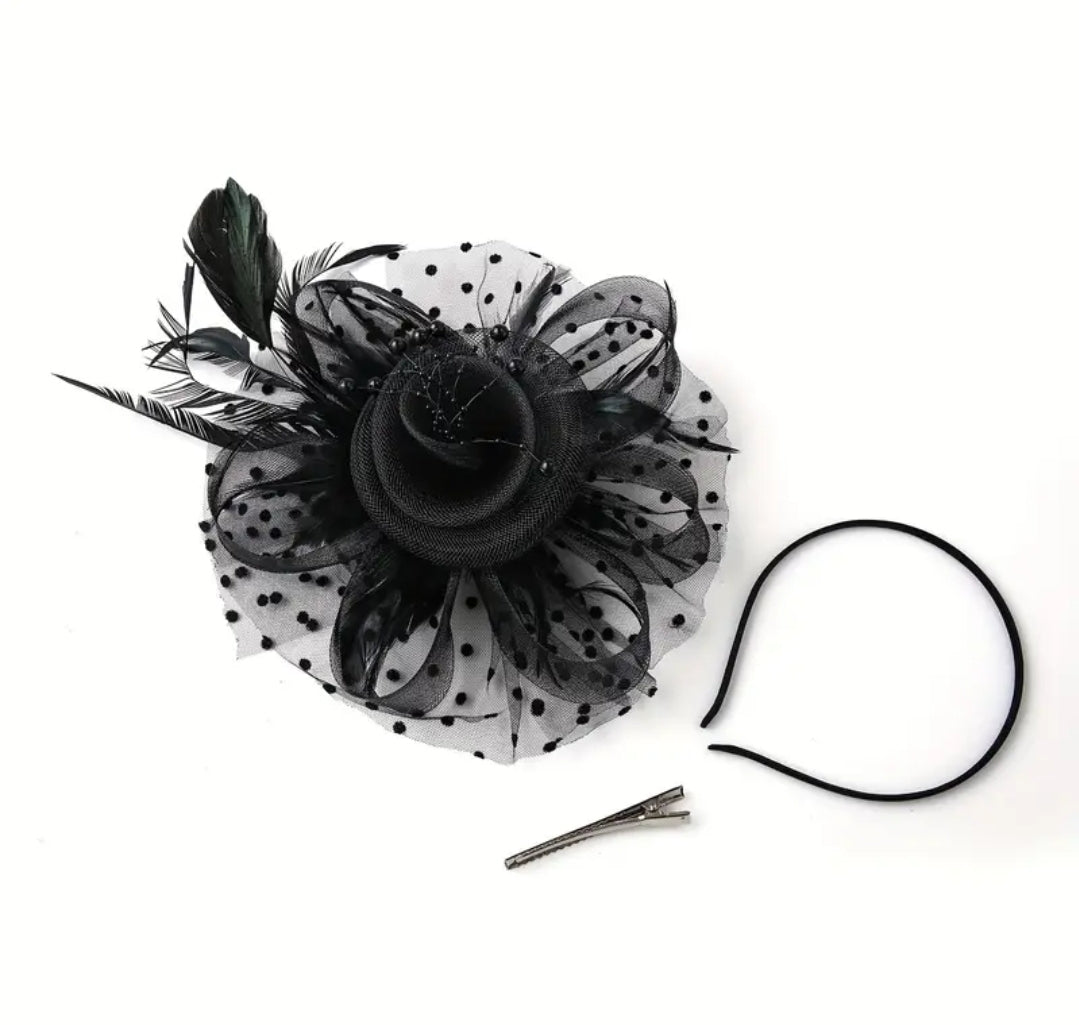 Black Feather Fascinator