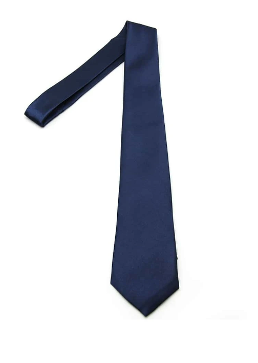 Groomsmen Solid Color Wedding Tie Navy