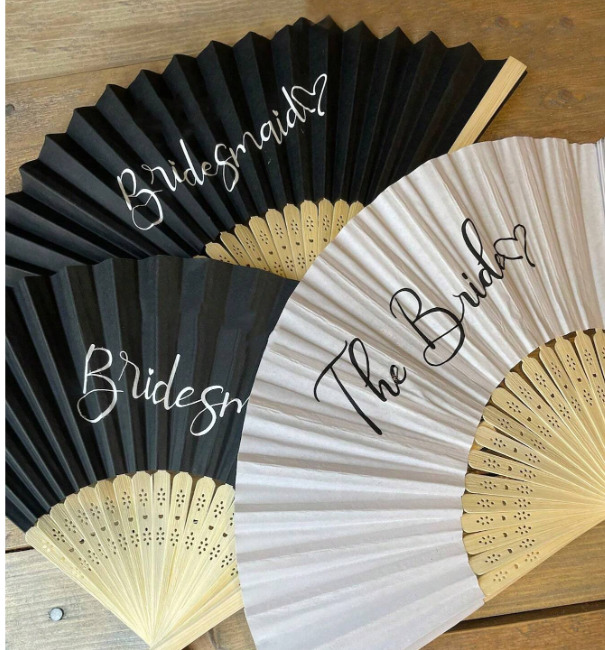 Bride  Letter Decor Fan