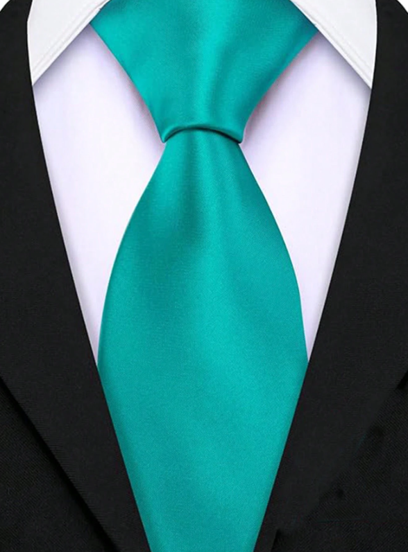 Groomsmen Solid Color Wedding Tie Sky Blue