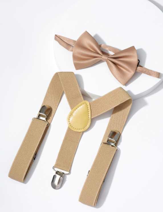 Page Boy Bow Tie And Suspender Set on Preorder