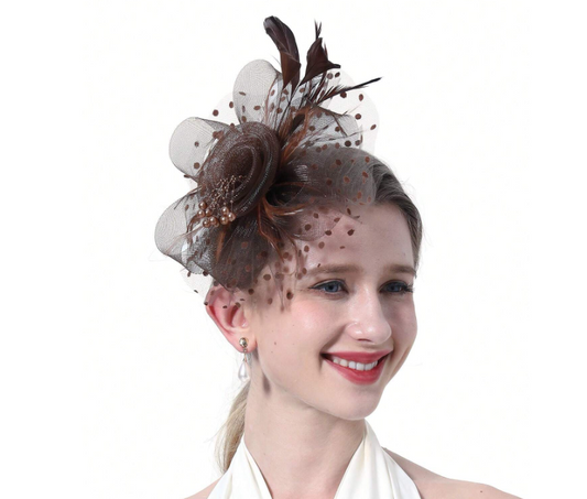 Coffee Colour Fascinator