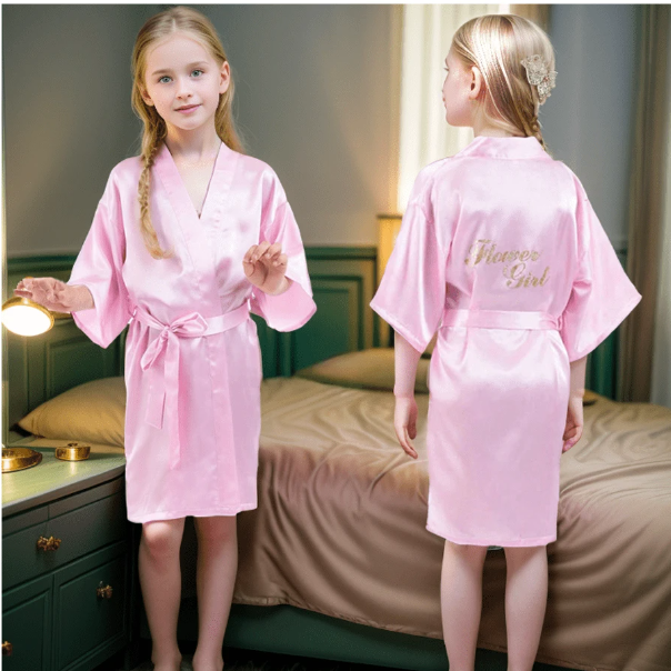 Flower Girl Print Preparation Robe