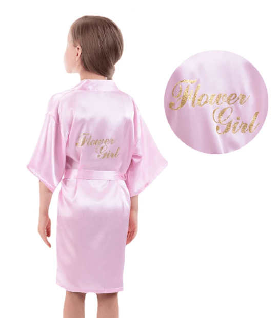 Flower Girl Print Preparation Robe