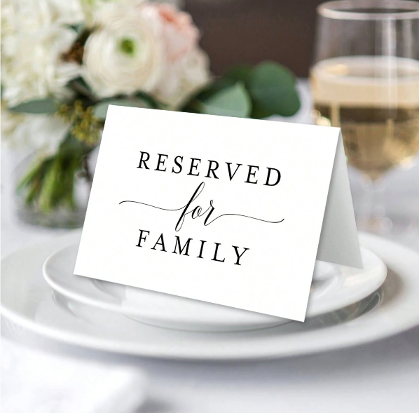 10pcs Wedding Reserved Place Cards