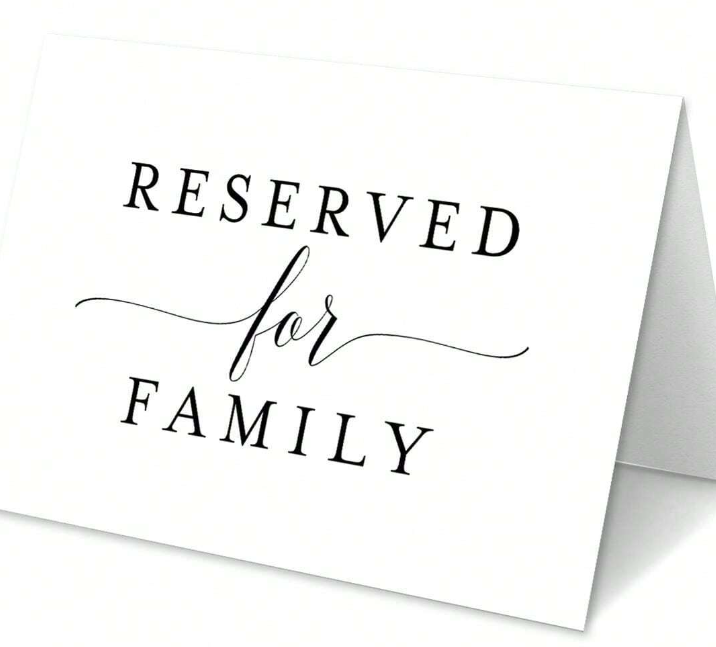 10pcs Wedding Reserved Place Cards