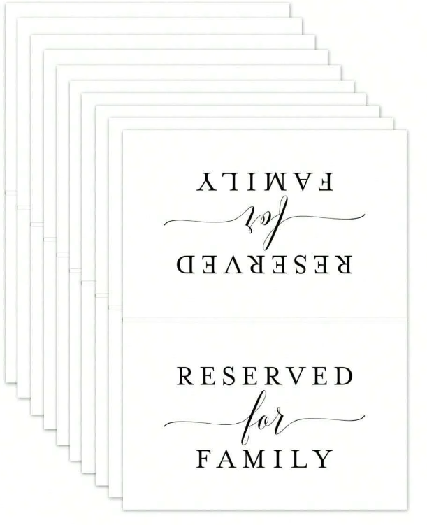 10pcs Wedding Reserved Place Cards