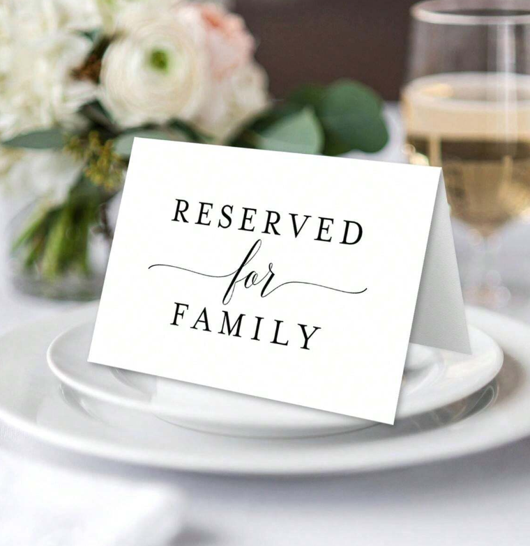 10pcs Wedding Reserved Place Cards