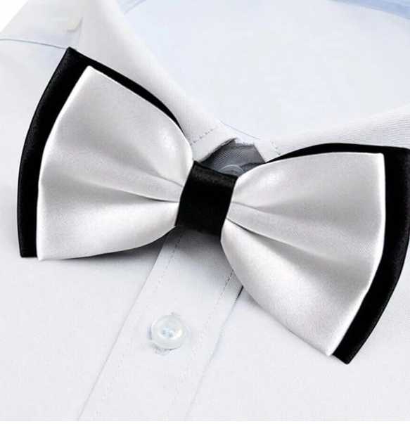 Adjustable Two-Tone Double Layer Bowtie Casual