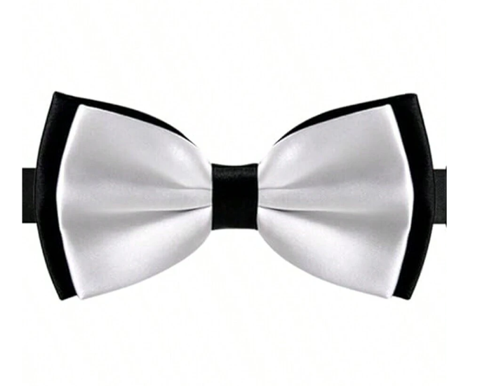 Adjustable Two-Tone Double Layer Bowtie Casual