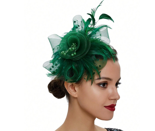 Loop Feather Fancy Hats Wedding Hascinator