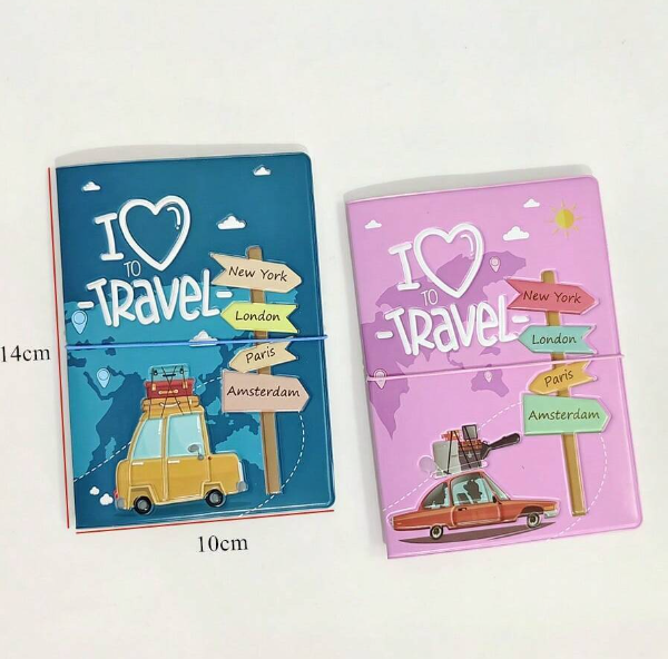 2 Piece 3D Creative Passport Holder