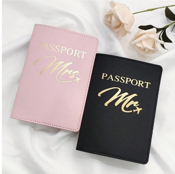 Mr & Mrs Passport Cover And Card Holder