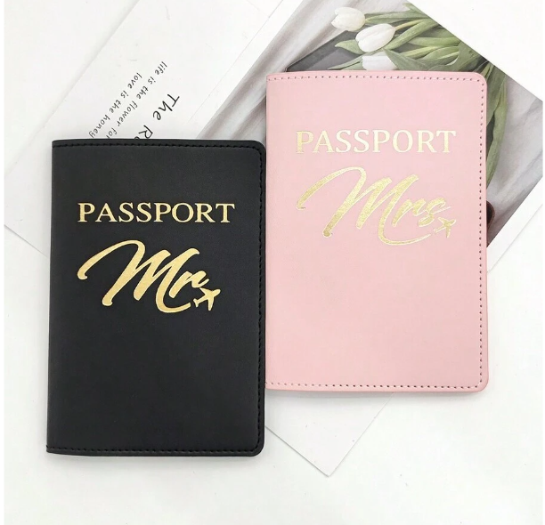 Mr & Mrs Passport Cover And Card Holder