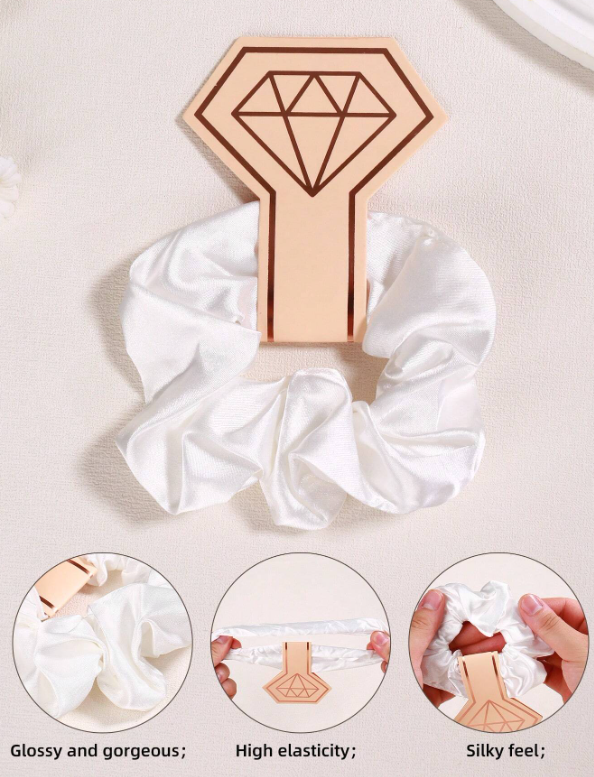 White Scrunchie for Bridal gifting