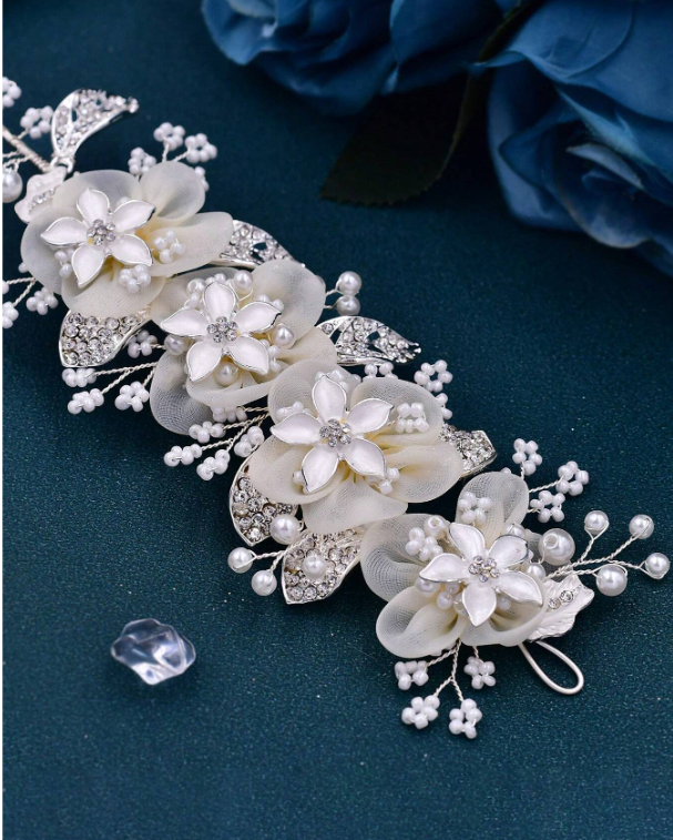 Handmade Floral Alloy Leaf Headband