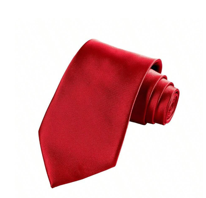 Tie And Pocket Square Set Red