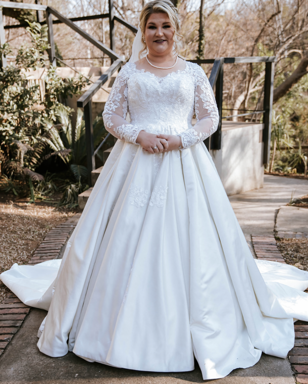 Ivory Satin Ball gown - 'Diana' dress